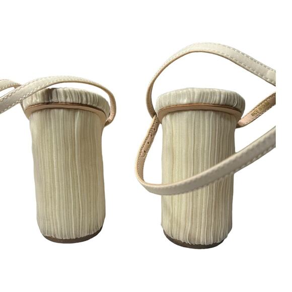 Loeffler Randall Camellia Pearl Rhinestone Pleated Heels sz 6B - Picture 10 of 16